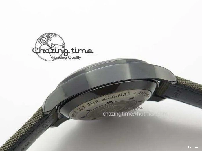 MIROTIME 0506 SunProtective Pilot Top Gun Miramar IWC388002 V6 1:1 Best Edition Ceramic Case On Nylon Strap A 7325